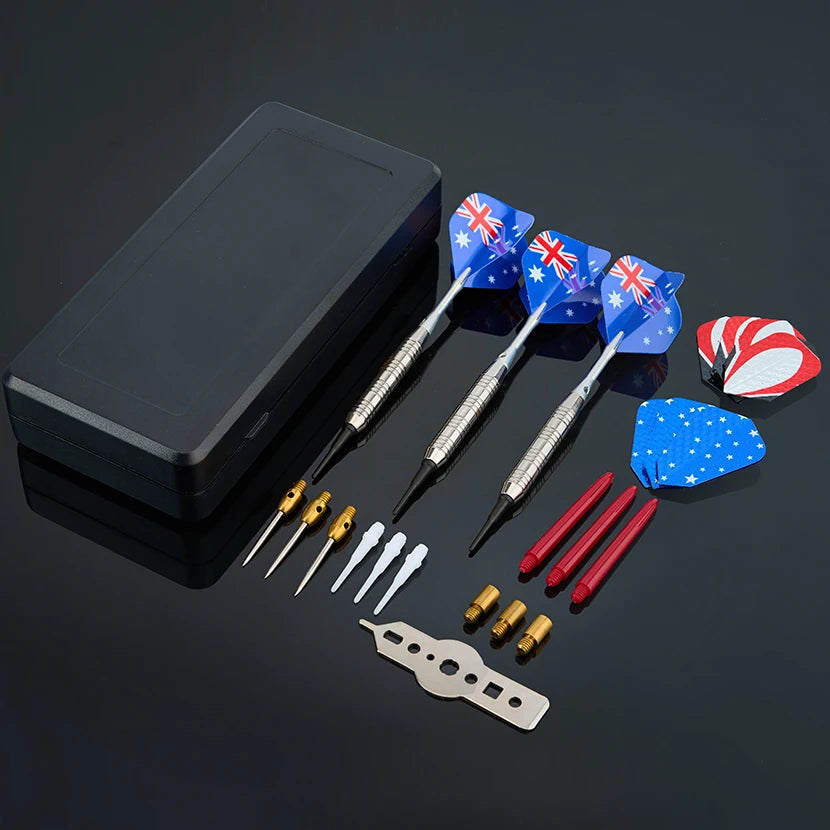 3pcs 16g Silver-Plated Iron Darts with Aluminum Shaft