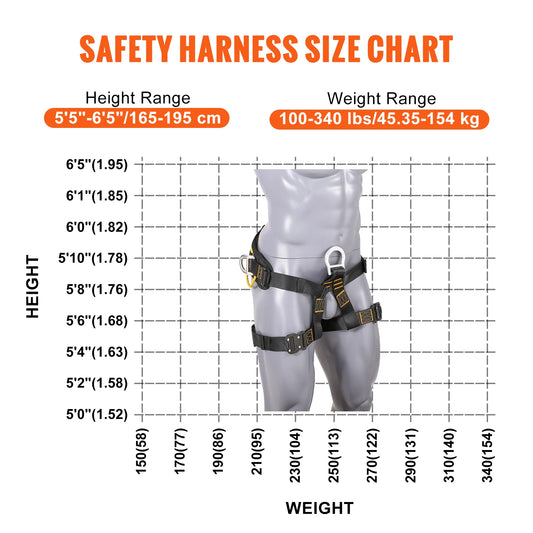 Caving Rock Climbing Half Body Safety Harness