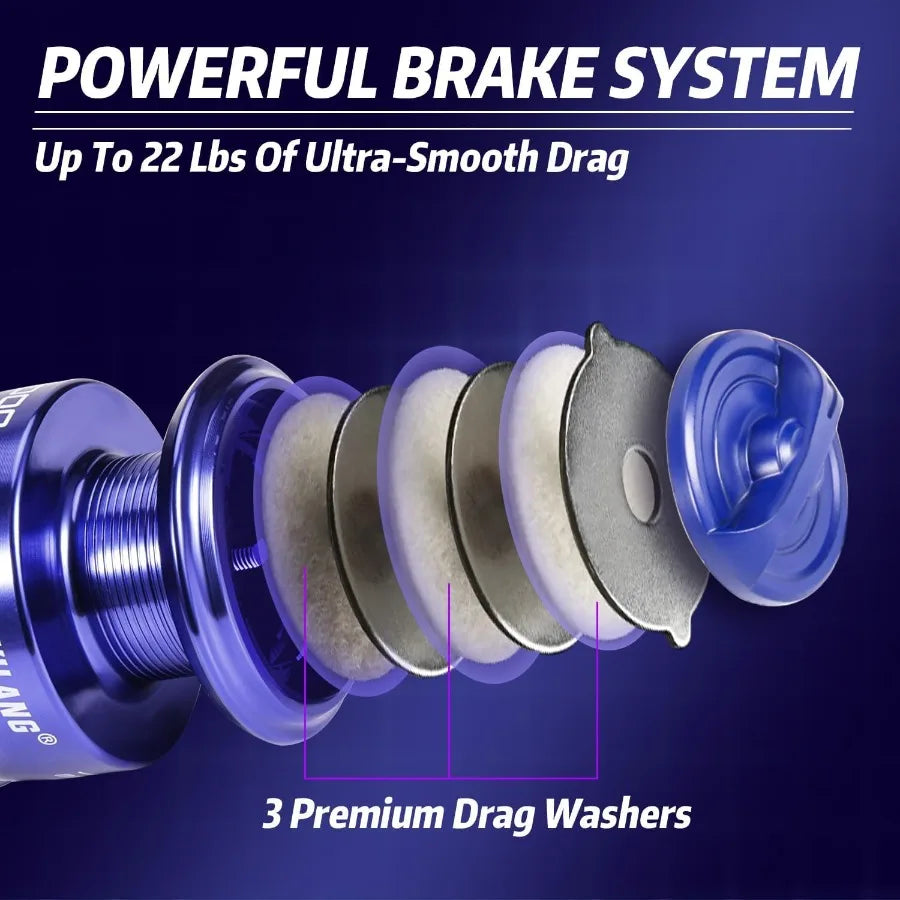 2Piece 6Foot Graphite and Fiberglass Fishing Rod Combo