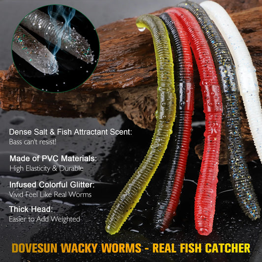 50PCS Wacky Worm