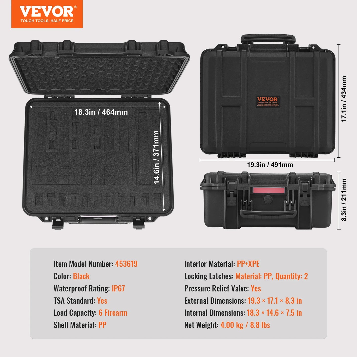 Hard Pistol Case Foam Lining