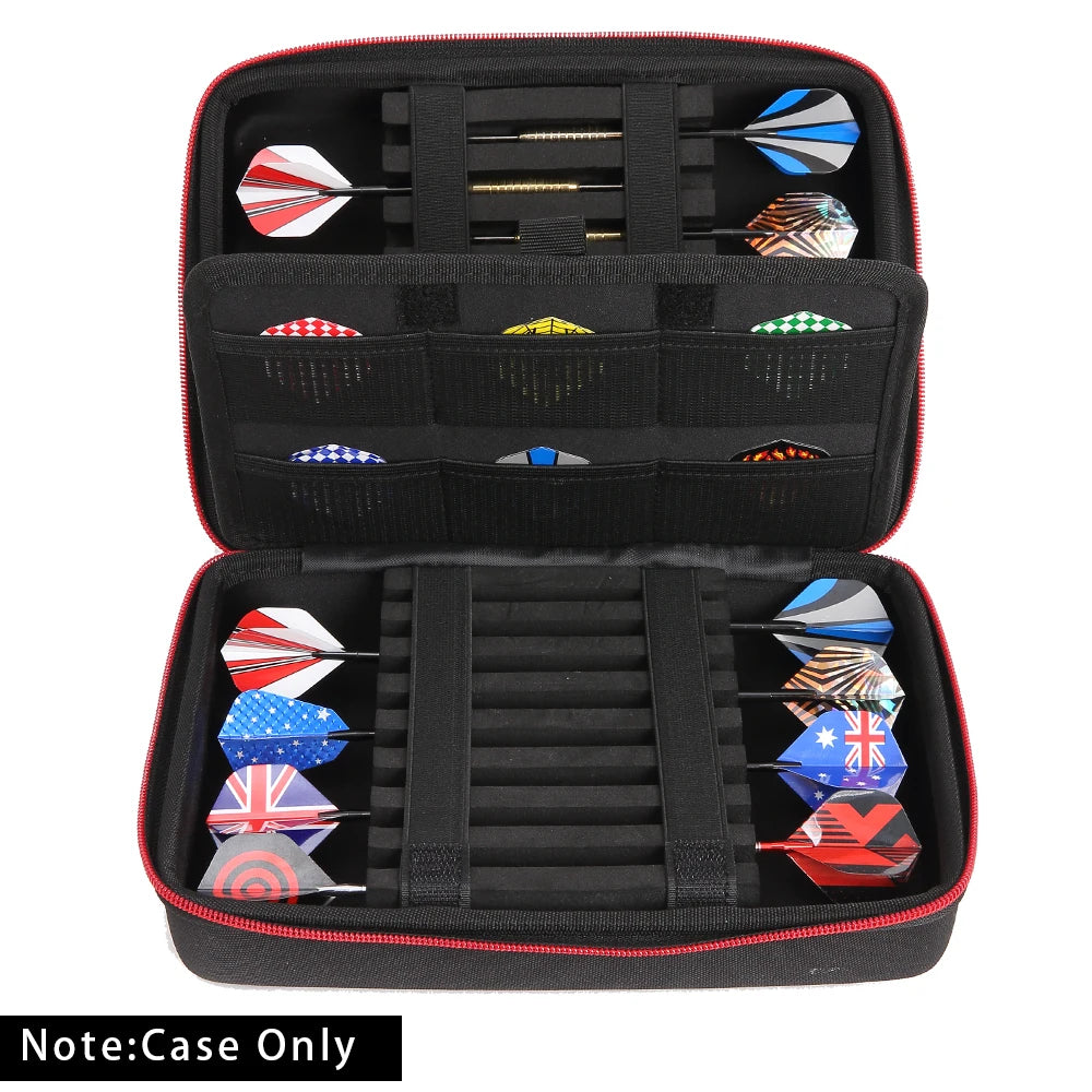 16 dart sets, storage and placement of dart tips, darts