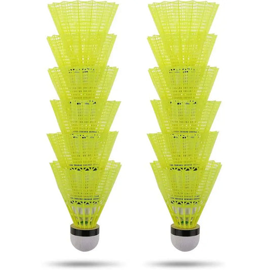 3/6PCS Durable Yellow Nylon Badminton Shuttlecocks