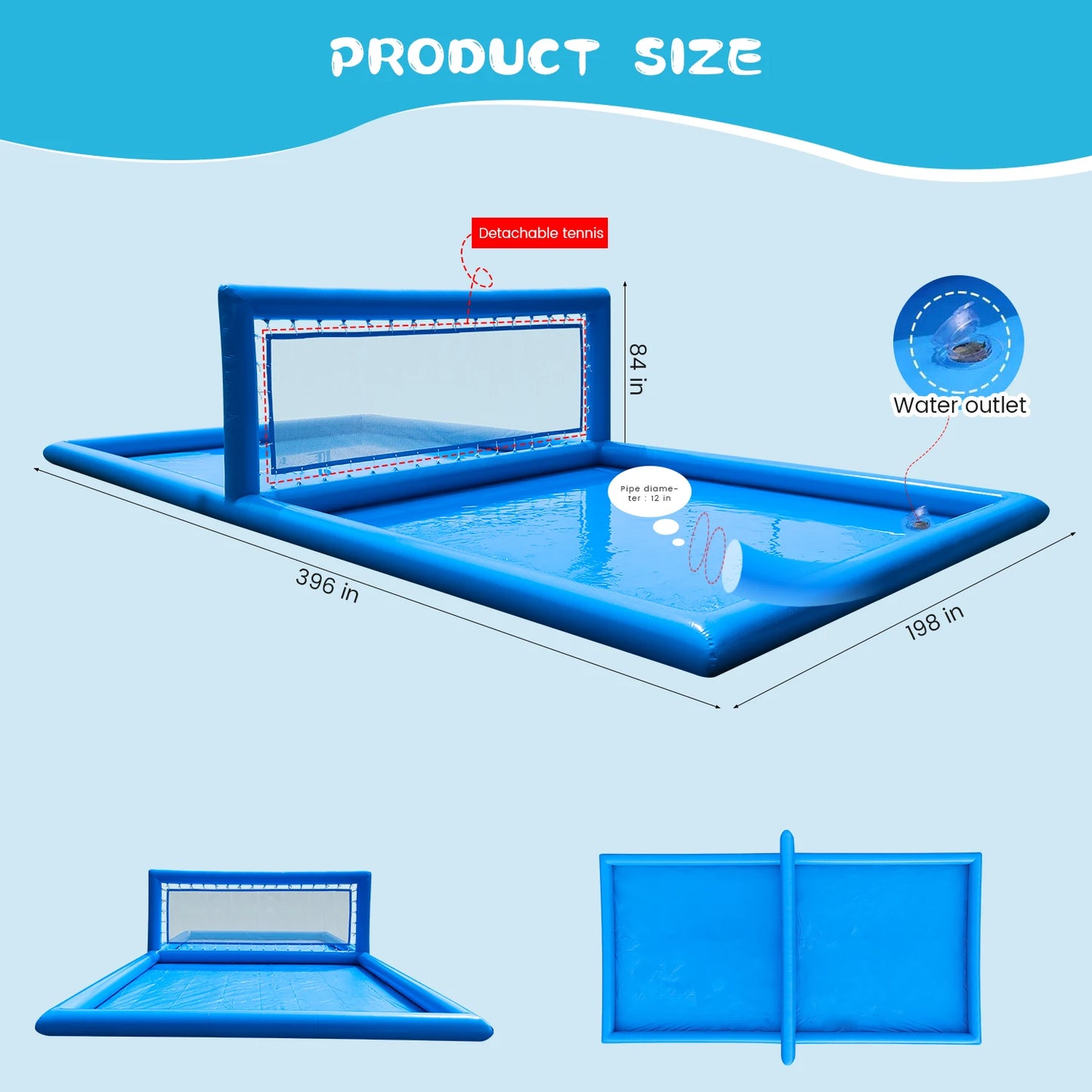 A Portable Outdoor Volleyball Court