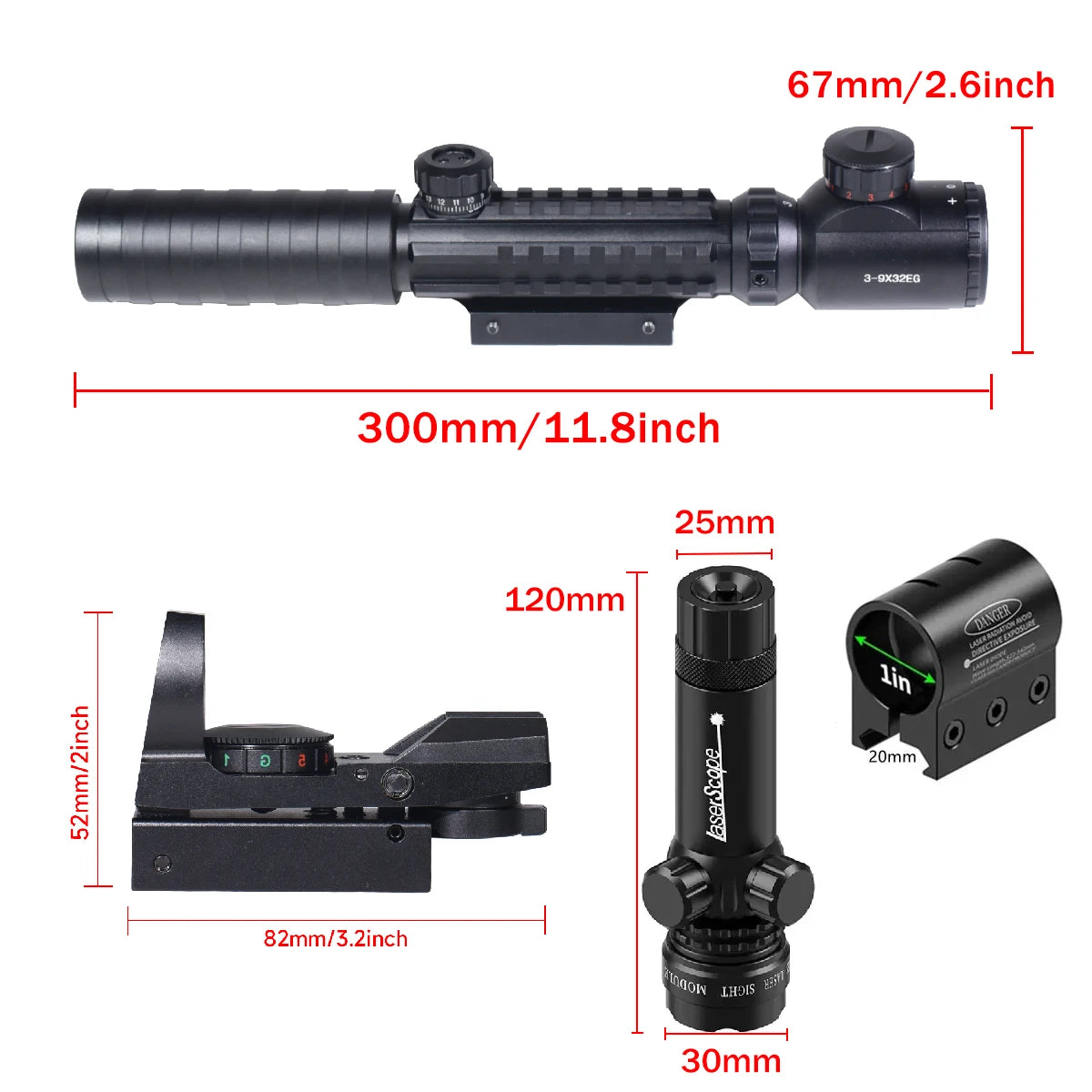 Tactical 3-9X32EG Riflescope