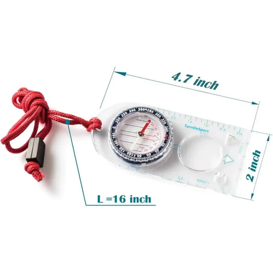 Professional Survival Compass with Baseplate,
