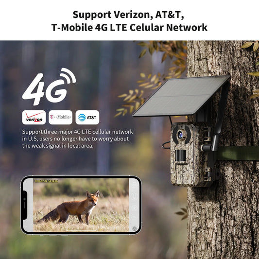 4G LTE Cellular Trail Cameras 3rd Gen with Live Streaming