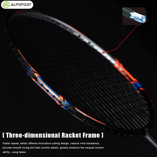 Ultralight 52g T800 BOW 26LBS Badminton Racket