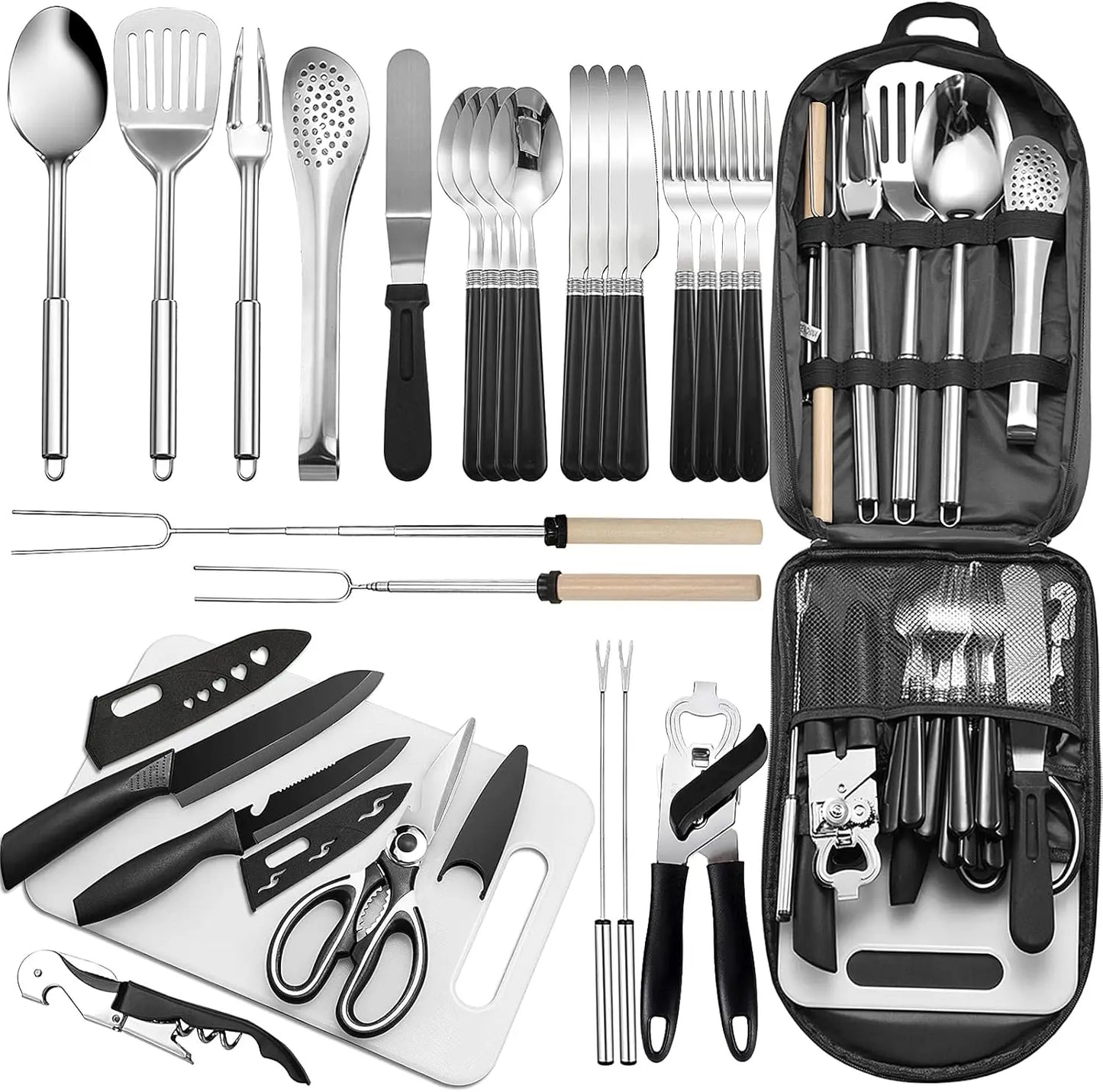 27 Piece Camping Utensil Set