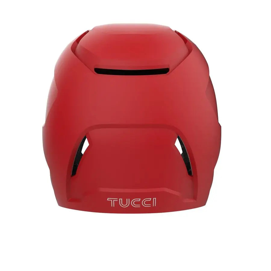 Batting Helmet with Jaw Flap, S M, Matte Scarlet, Left Handed Hitter