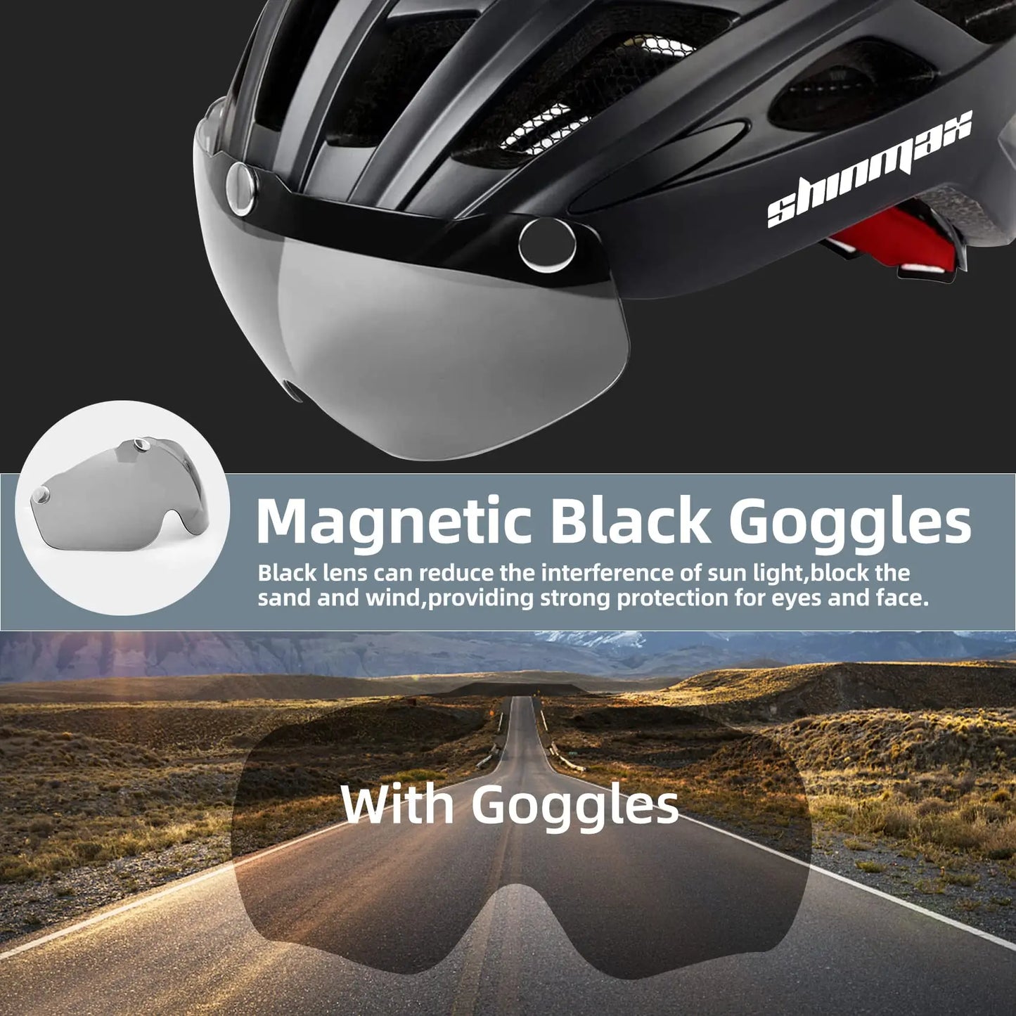 Male and female bicycle helmets
