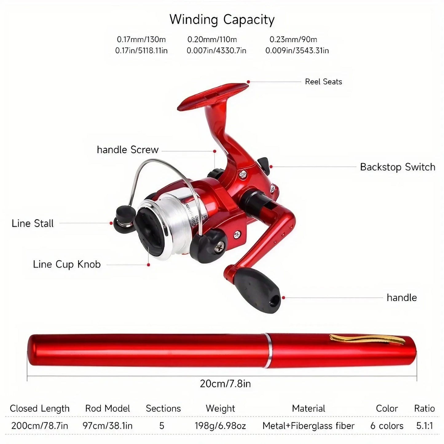 Travel Fishing Rod and Reel