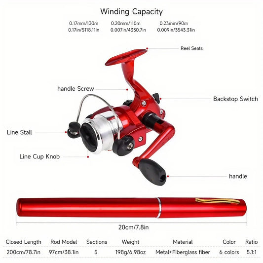 Travel Fishing Rod and Reel