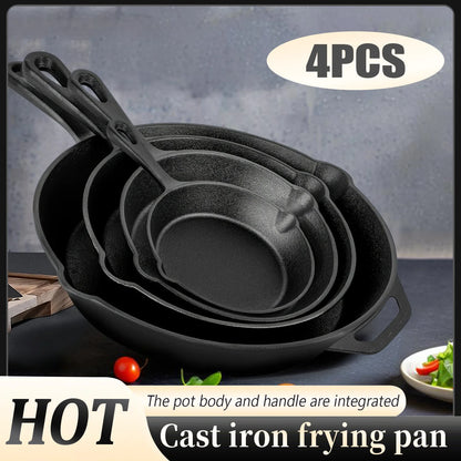 Multi-Size Cast Iron Skillets Set