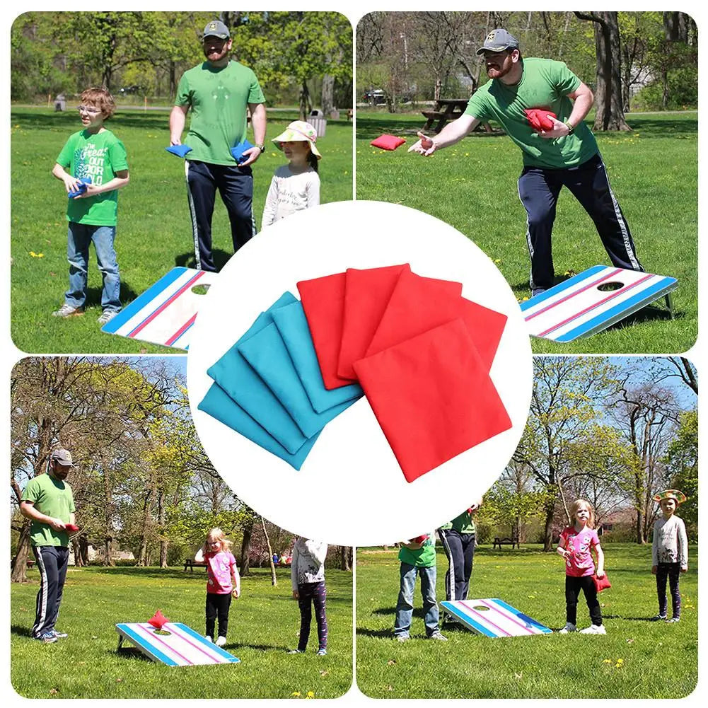 8PCS 10x10cm Cornhole Bean Bags Set