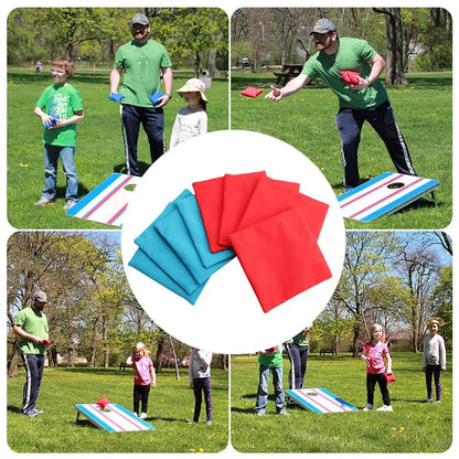 8PCS 10x10cm Cornhole Bean Bags Set