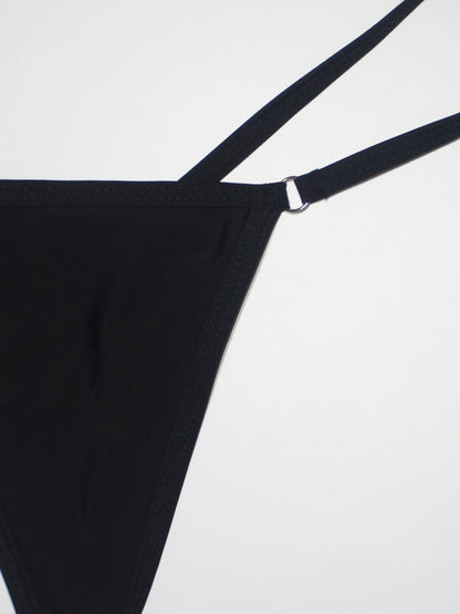 Women's  Backless Triangle Bikini Set 2-Piece