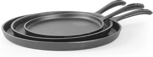 3-Piece Cast Iron Griddle Set
