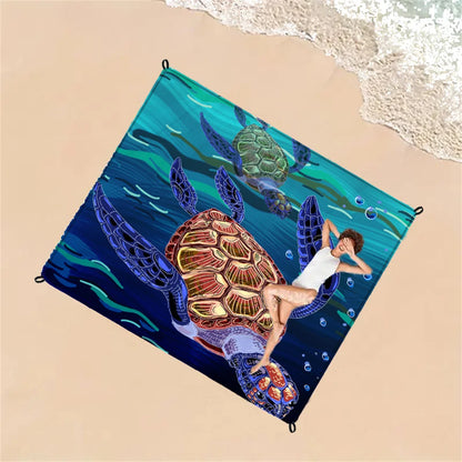1pc Outdoor Waterproof Beach Blanket