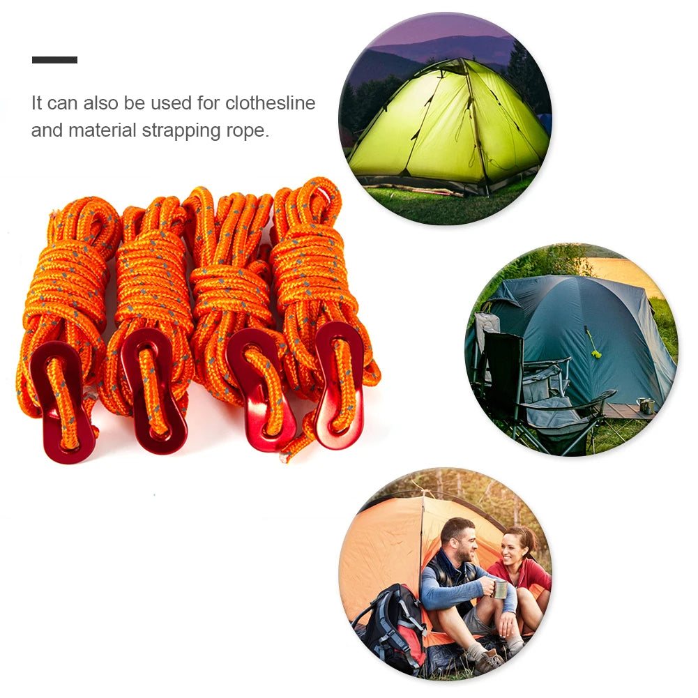 4pcs Tent Rope Cord Tensioner
