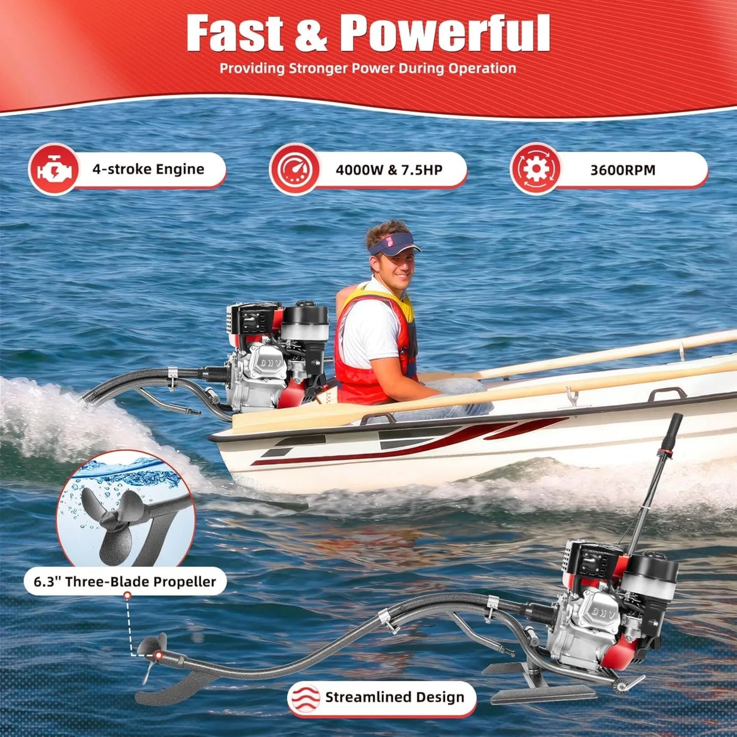 7.5HP 212CC 4-Stroke Mud Motor Kit