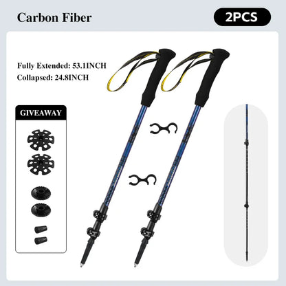 Ultralight Carbon Fiber Trekking Poles