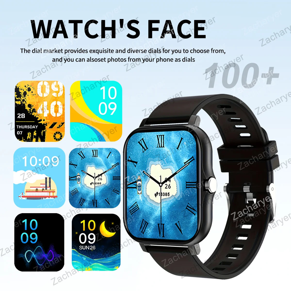 Smart watch compatible with iPhone/ Android