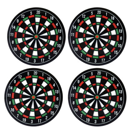 4Pcs Dart Board Shape Drinks Coasters