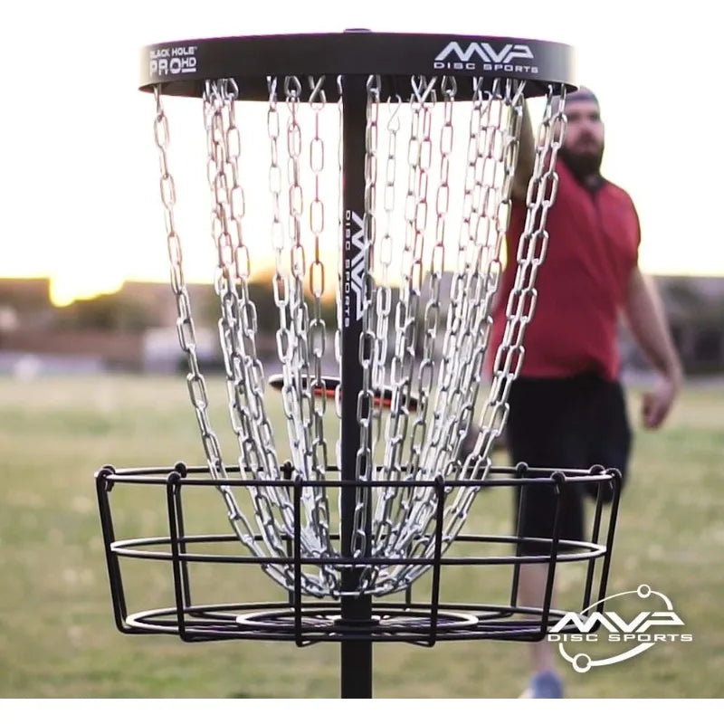 Black Hole Pro HD 24-Chain Portable Disc Golf Basket Target