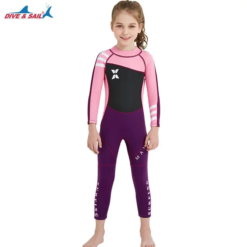 2.5MM Neoprene  Girl Thermal Wetsuits