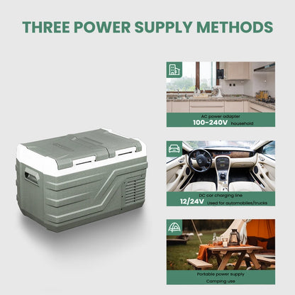 20L 30L 40L Car Refrigerator Mini Fridge Freezer 12V Portable Compressor Cooler 12/24V DC 100-240V AC for Camping