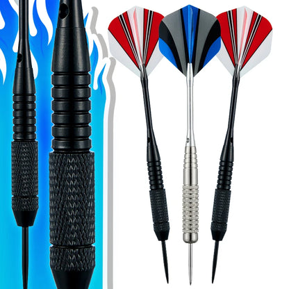 set of 12 24g darts and 42 dart leaves