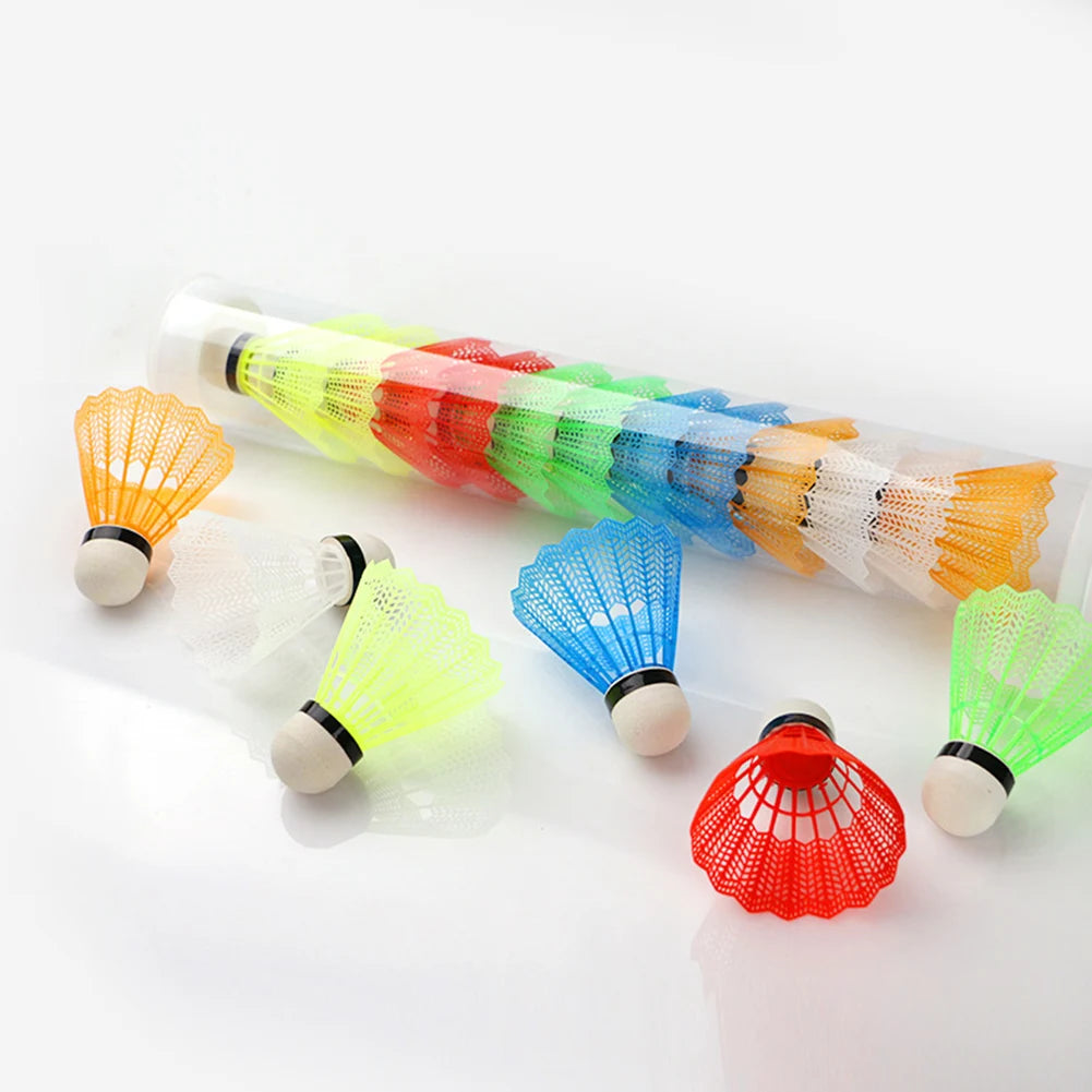 12PCS Plastic Badminton White Shuttlecocks
