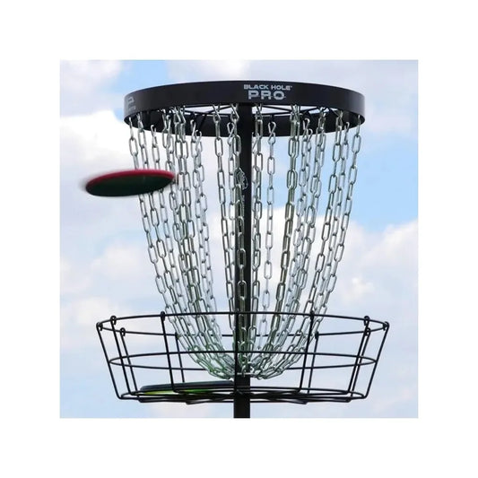 Black Hole Pro 24 Chain Disc Golf Basket with Transit Bag Targets & Baskets