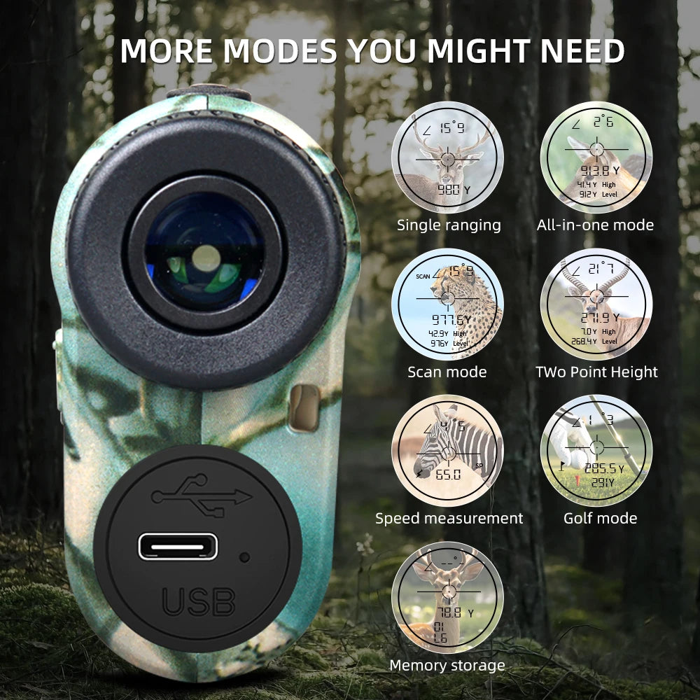 I 6x 1000M Laser Rangefinder