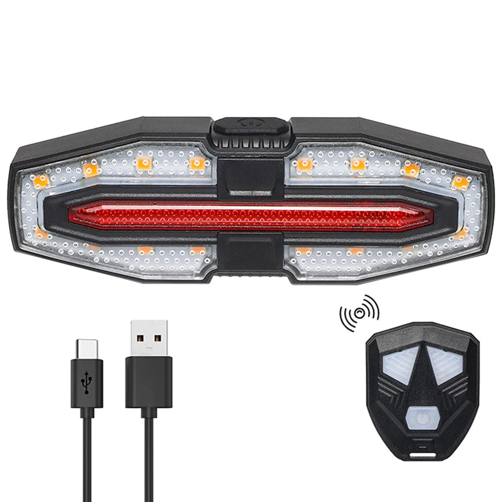 Rechargeable Bike Tail Light with Turn Signals