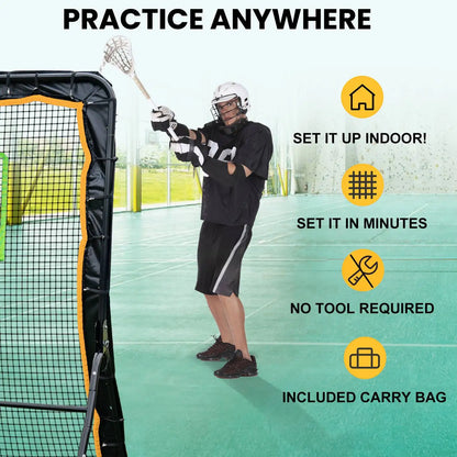 Volleyball Bounce Back Net 5x7 Ft Volleyball Lacrosse Ball Rebounder Basketball Volleyball Bounce Back Net