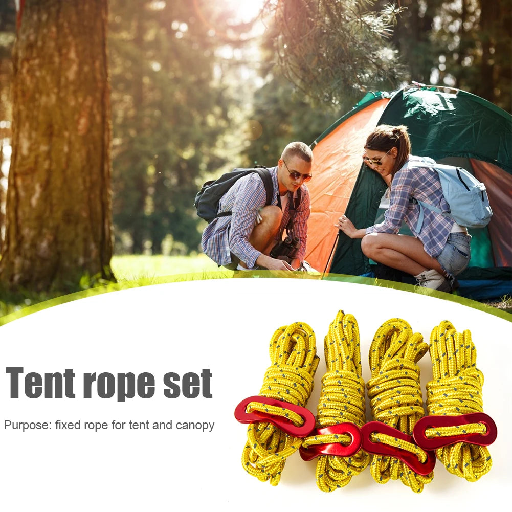 4pcs Tent Rope Cord Tensioner