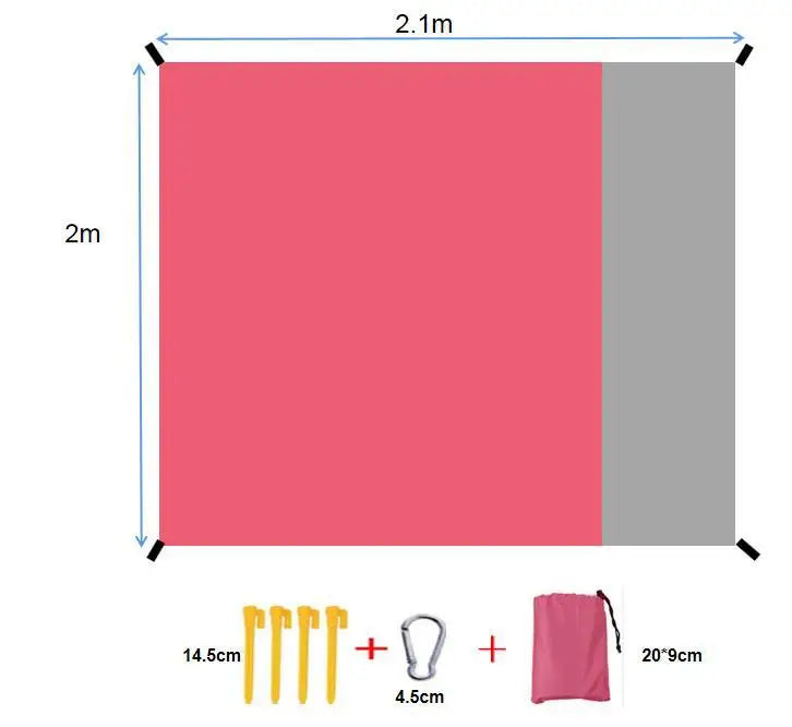 Beach Blanket Super Large 79 x 83 Inch