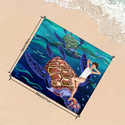 1pc Outdoor Waterproof Beach Blanket