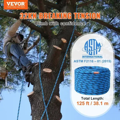 12.7mm Static Climbing Rope, 38M(125ft)