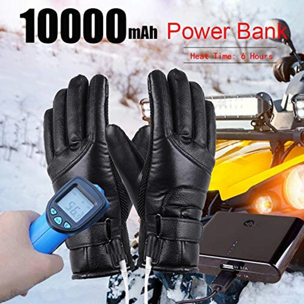 Waterproof Winter Electric Warming Gloves