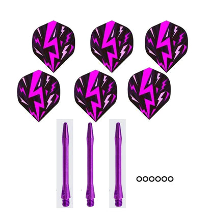 3pcs  Aluminum Dart Shaft 6pcs PET Darts Flights with Sealing Ring