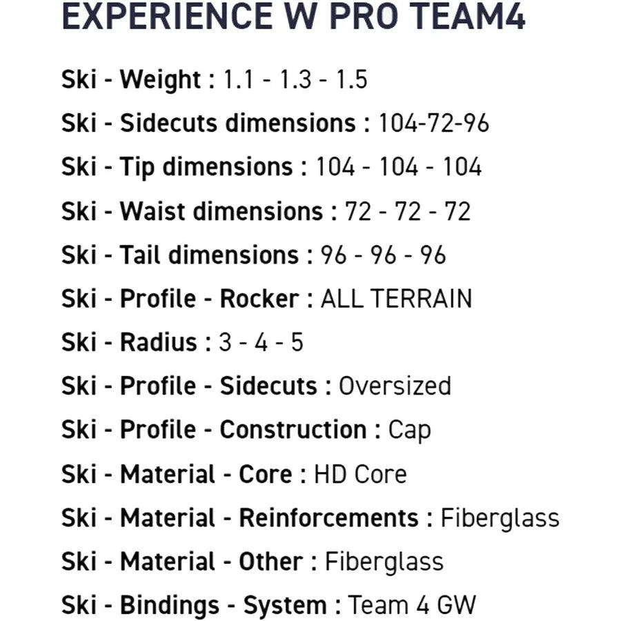 Lightweight Stable All Terrain Snow Alpine Skis