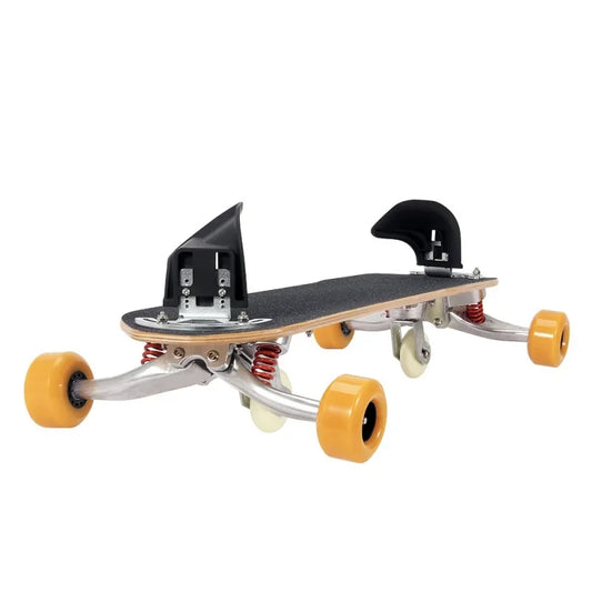 Land snowboarding male and female simulation skiing practice board snowboarding