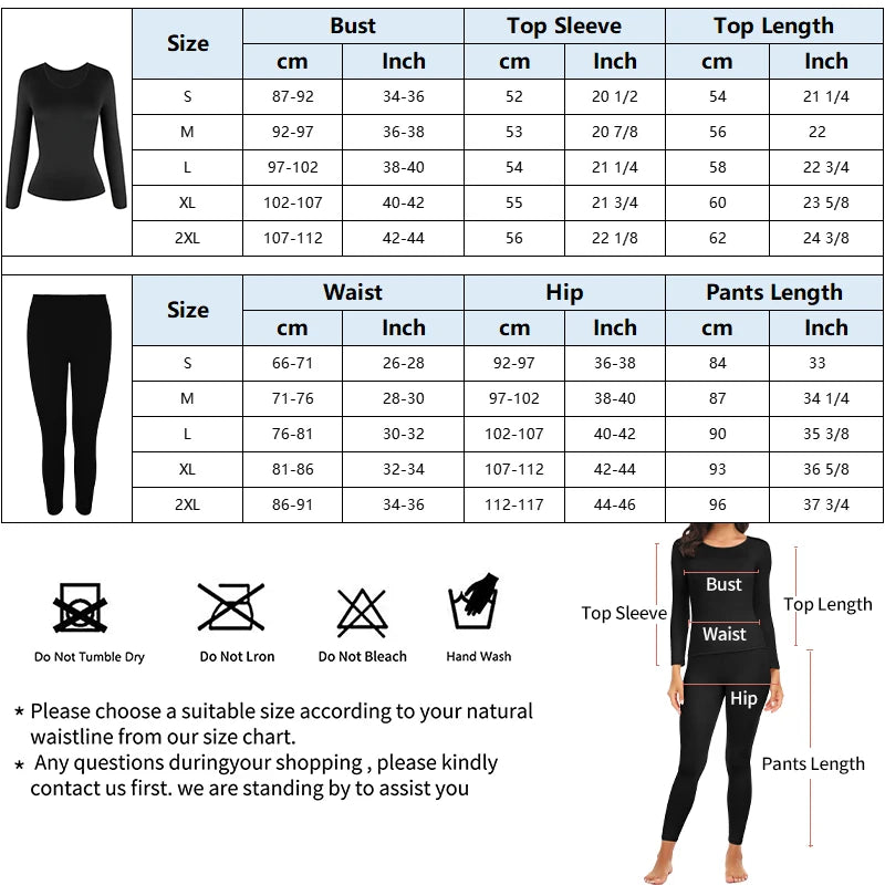 Women Thermal Underwear Set