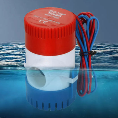 1100GPH Submersible Bilge Pump 12V Submersible Bilge Water Pump Low Noise Marine Electric Bilge Pump for Fishing Boats RV Marine