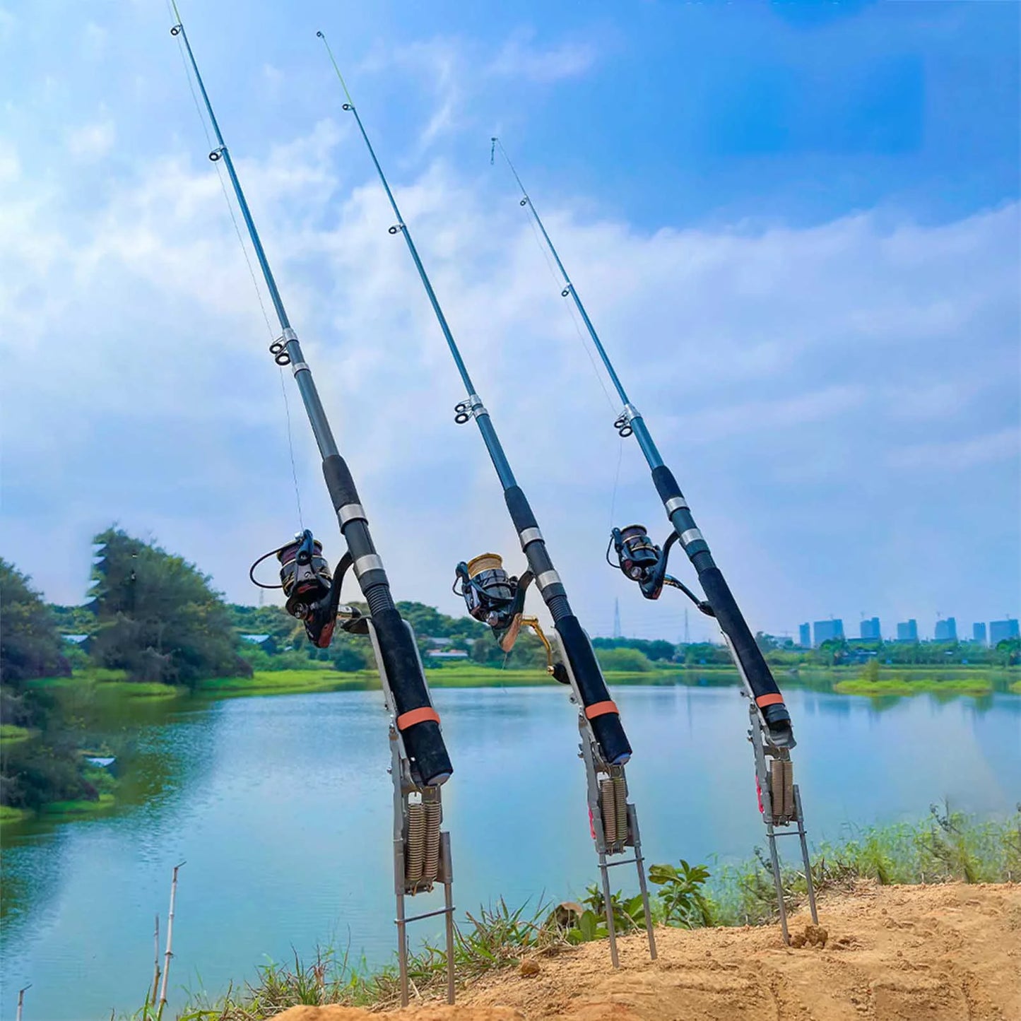 Stainless Steel Fishing Rod Stand