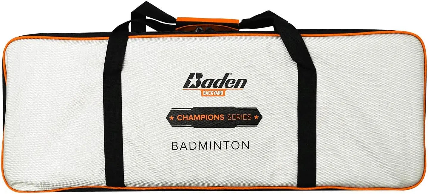 Portable Badminton Set with Regulation Net, 4 Racquets, Shuttlecocks & Bag for Backyard Fun