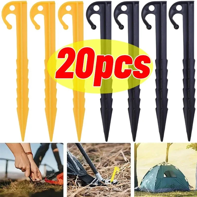 20/10pcs Camping Tent Holding Ground Peg